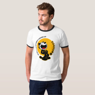 T-shirt Bande dessinée chat   Doigt pour hommes