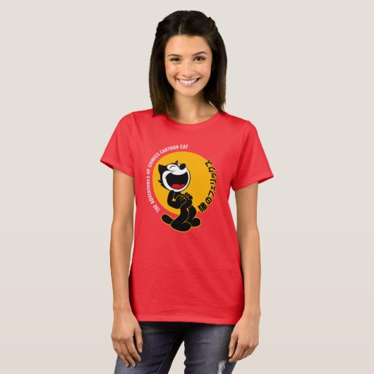 T-shirt Bande dessinée chat | Femmes (Devant entier)