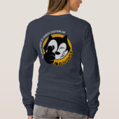 T-shirt Bande dessinée chat | Manche longue pour femmes (Dos)