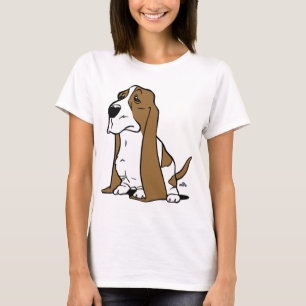 T-shirt Bande dessinée de chien de basset