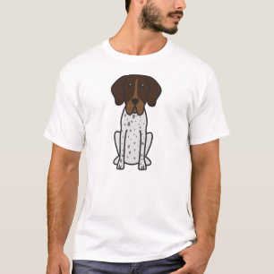 T-shirt Bande dessinée de chien de Braque Francais