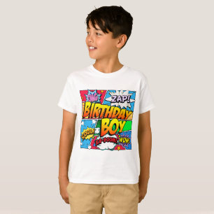 T-shirt Bande dessinée de garçon d'anniversaire