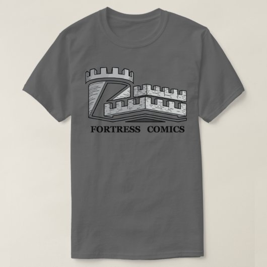 T-shirt Bande dessinée de la forteresse (Design devant)