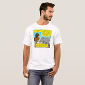 T-shirt Bande dessinée de phallus du rhinocéros 889 (Devant entier)