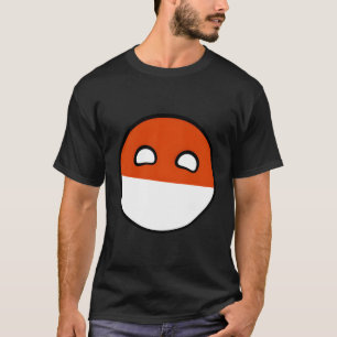 T-shirt Bande dessinée de terrain de polandball