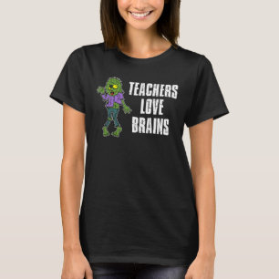 T-shirt Bande dessinée de zombi de cerveaux d'amour de
