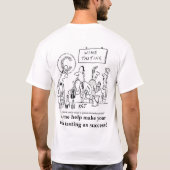 T-shirt Bande dessinée d'échantillon de vin (Dos)