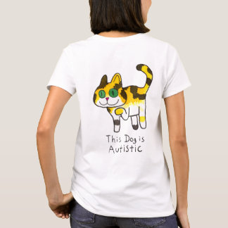 T-shirt Bande dessinée drôle de chien autiste mignon