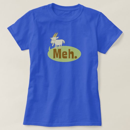 T-shirt Bande dessinée drôle de jeu de mots de Meh (a dit (Design devant)