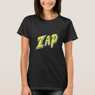 T-shirt Bande dessinée Effet sonore Boule d'action Whap