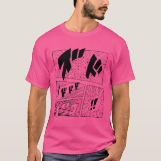 T-shirt bande dessinée manga anime japonais minimaliste vi