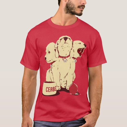 T-shirt Bande dessinée mignonne de Cerberus (Devant)