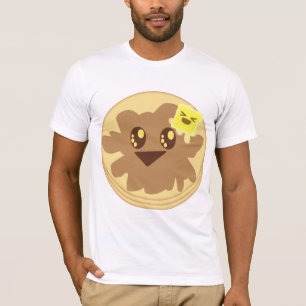 T-shirt Bande dessinée mignonne de crêpes de Kawaii
