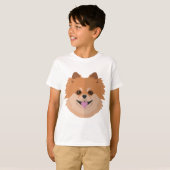T-shirt Bande dessinée mignonne de Pomeranian ! (Devant entier)