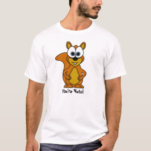 T-shirt Bande dessinée mignonne d'écureuil