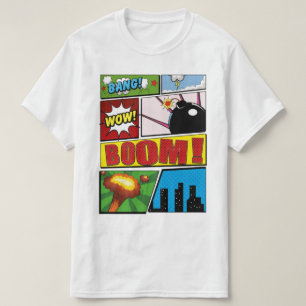 T-shirt Bande dessinée polices de dessins animés!