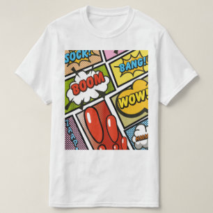 T-shirt Bande dessinée polices de dessins animés!