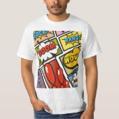 T-shirt Bande dessinée polices de dessins animés! (Devant)