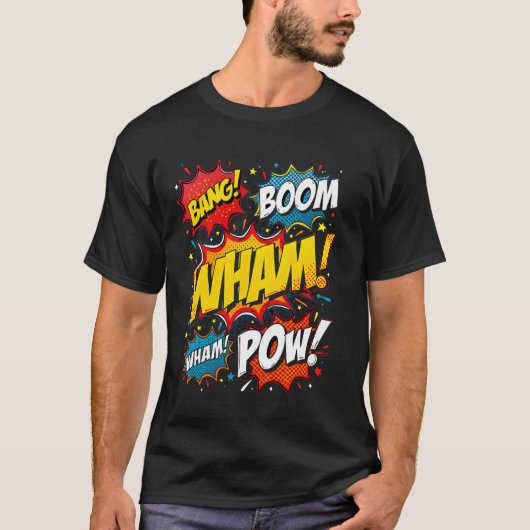 T-shirt Bande dessinée rétro (Devant)