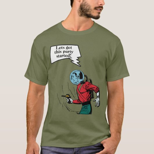 T-shirt Bande-dessinée Science-fiction âge futuriste de l' (Devant)