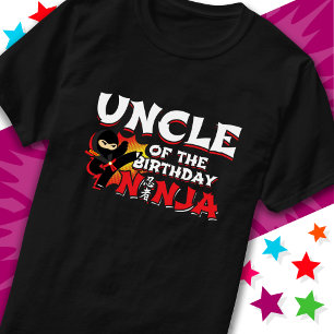 T-shirt Bande dessinée Style Fête oncle de Ninja Anniversa