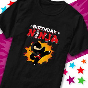 T-shirt Bande dessinée Style Super fête Anniversaire Ninja