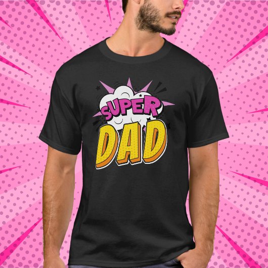 T-shirt Bande dessinée Super Papa