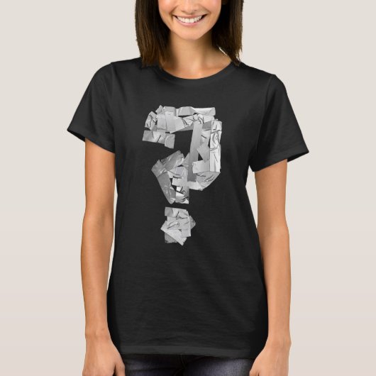 T-shirt Bande d'utilitaire gris Question Mark Riddle (Devant)