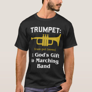 T-shirt Bande Marching Trumpet Cadeau Pour Un Joueur De Tr