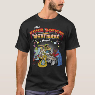 T-shirt Bande nocturne inférieure de la rivière