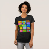 T-shirt Bande psychédélique de mélange (Devant entier)