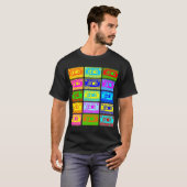 T-shirt Bande psychédélique de mélange (Devant entier)
