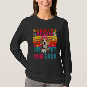 T-shirt Bandeau pour tête de chien mignon Meilleure maman 
