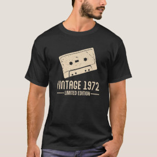 T-shirt Bandes Cassette S 1972 Design rétro Vintage Birthd