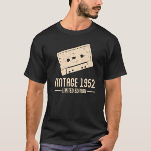 T-shirt Bandes de cassettes 1952 Vintage Anniversaire Rétr