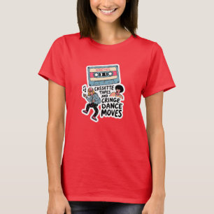 T-shirt Bandes de cassettes et mouvements de danse à la ch