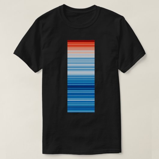 T-shirt Bandes de réchauffement climatique 2 (Design devant)