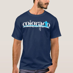T-shirt bandes de ski alpin : colorado
