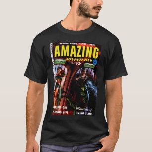 T-shirt Bandes dessinées rétro de science-fiction Amazing 