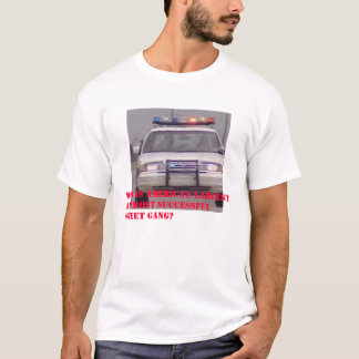 T-shirt Bandes et police