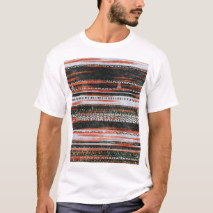 T-shirt Bandes ethniques tribales : conception du tapis.