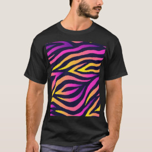 T-shirt Bandes holographiques, motif futuriste sans faille