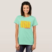 T-shirt Bandes minces Jaune 2 (Devant entier)
