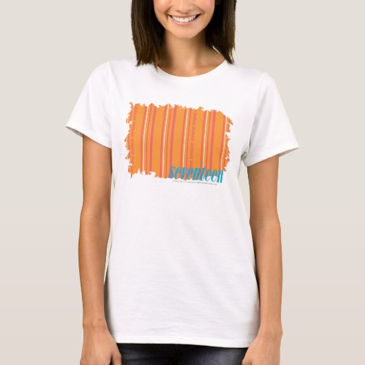 T-shirt Bandes minces Orange 2 (Devant)