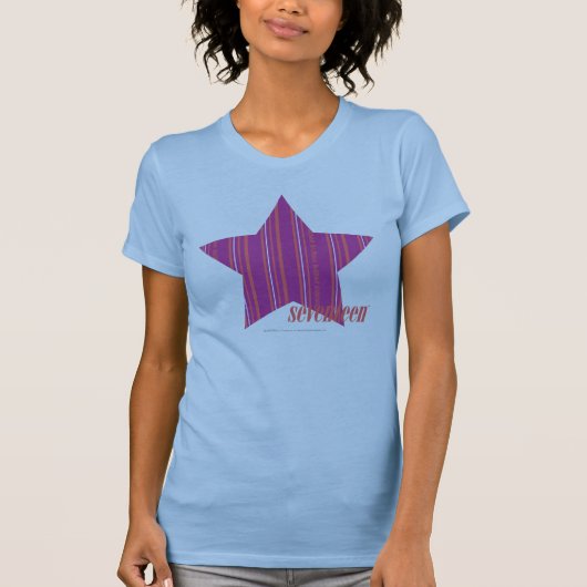 T-shirt Bandes minces Purple 3 (Devant)