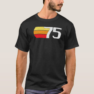 T-shirt Bandes Rétro 75 Pour Ceux Nés En 1975