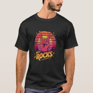 T-shirt Bandes rock des années 80 vintages des années 80 P