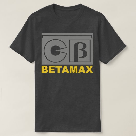 T-shirt Bandes vidéo rétro Betamax Vidéo (Design devant)