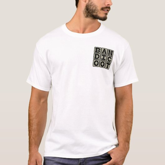 T-shirt Bandicoot, Marsupial Omnivore (Devant)
