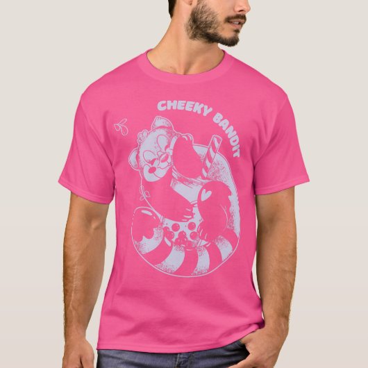 T-shirt Bandit Cheeky Cute Funny Skunks Présente (Devant)